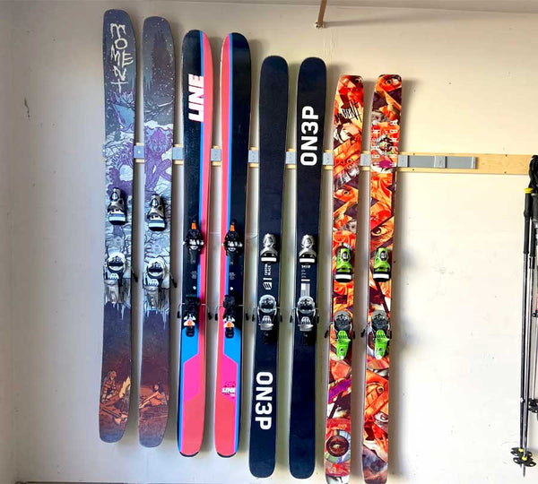 Wandhalterung für Skier (2 Paar)